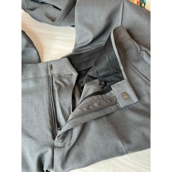 KENNETH COLE Reaction Plain Front Pants in Dark Gray Men's Size 33 W x 32 L - Picture 10 of 13